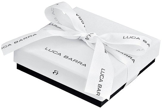 LUCA BARRA IP Gold Steel Necklace.