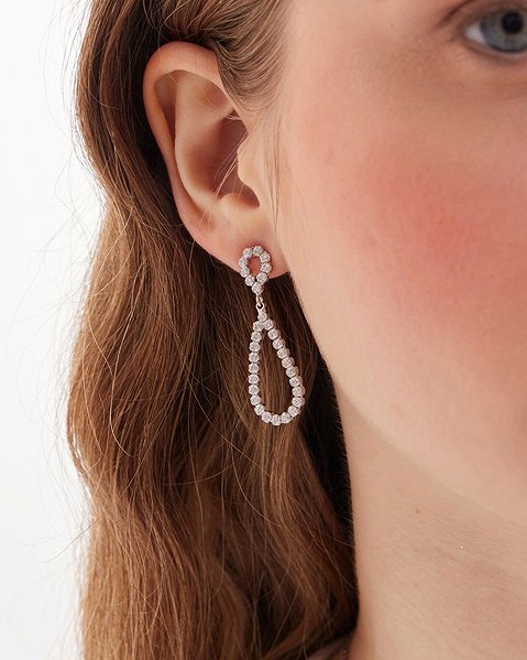 VICTORIA CRUZ Lieve earrings (Ag925/1000, 3g).