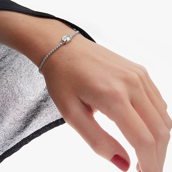 VICTORIA CRUZ Lieve Silver Bracelet (Ag925/1000, 2.9g).