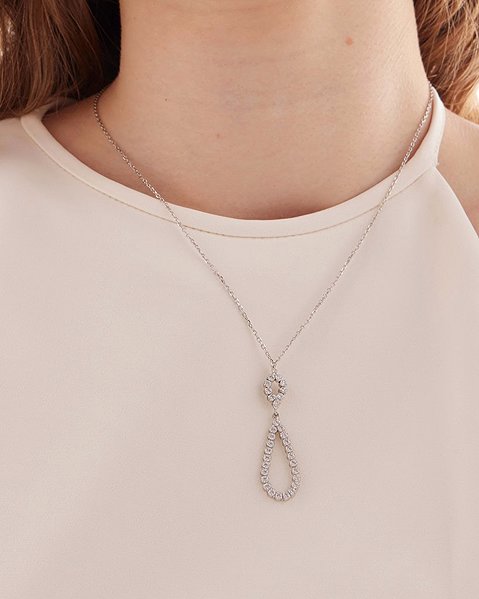 VICTORIACRUZ Lieve Necklace (Ag925/1000, 3g).