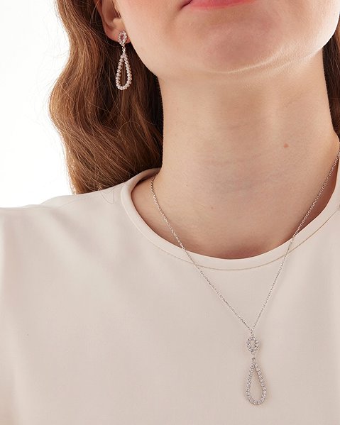 VICTORIACRUZ Lieve Necklace (Ag925/1000, 3g).