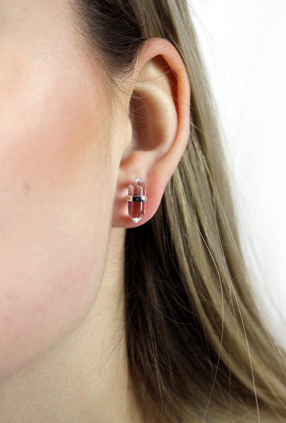 JSB Bijoux Crystal 92400529cr (Ag925/1000, 2.06g) earrings.