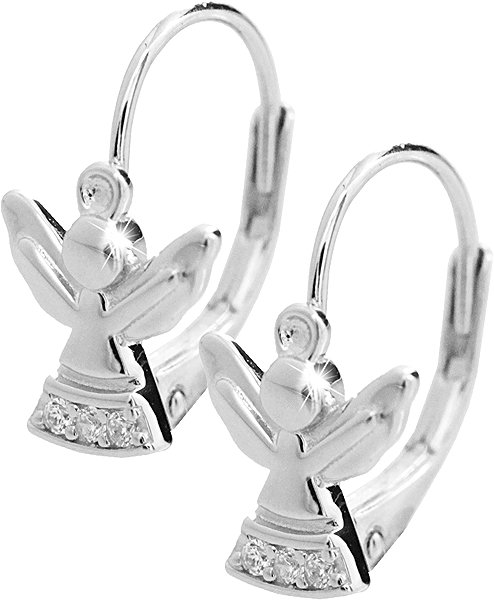 JSB Bijoux Little Angel with Cubic Zirconia Crystal earrings 92400573cr (Ag925/1000, 1.7g).