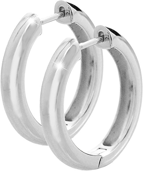 JSB Bijoux wider hoop earrings 92400580r (Ag925/1000, 8.22g).