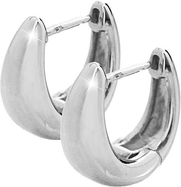JSB Bijoux Kapky kovové 92400583r (Ag925/1000, 6.4g) earrings.