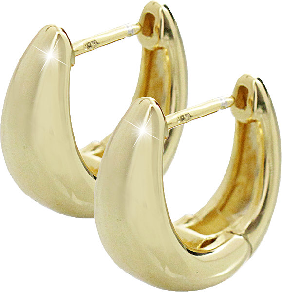 JSB Bijoux Gold-Plated Metal Drop Earrings 92400583r (Ag925/1000, 6.4 g).