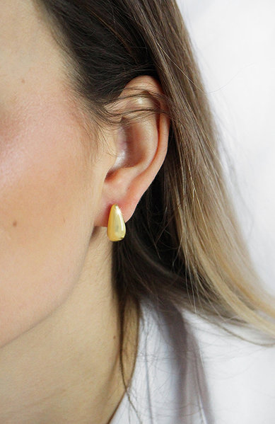 JSB Bijoux Gold-Plated Metal Drop Earrings 92400583r (Ag925/1000, 6.4 g).