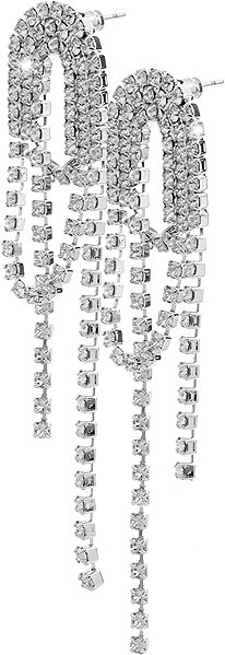 JSB Bijoux Oval earrings with Swarovski crystals Crystal 61410148cr.