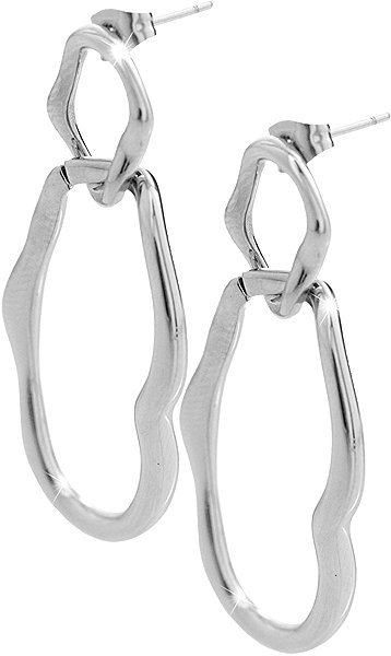 JSB Bijoux Two Irregular Intertwined Ovals 61410203s earrings.