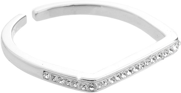 JSB Bijoux Straight Ring with Swarovski Crystals Crystal 92700531cr (Ag925/1000, 1.6g).