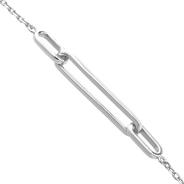 JSB Bijoux Linked Ovals Bracelet 92500521r (Ag925/1000, 2.46g).