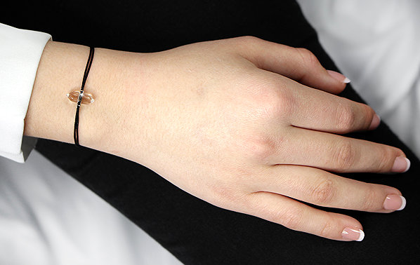 JSB Bijoux Crystal Cord Bracelet 92500529cr (Ag925/1000, 1.04g).