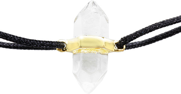 JSB Bijoux Crystal String Bracelet, Gold-Plated 92500529g-cr (Ag925/1000, 1.04g).