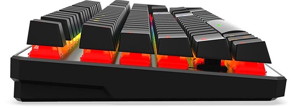 Herná klávesnica SPC Gear GK540 Magna Kailh Red RGB Bočný pohľad