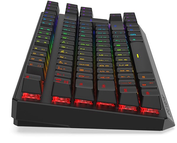 Herná klávesnica SPC Gear GK630K Tournament HU Kailh Blue RGB Bočný pohľad