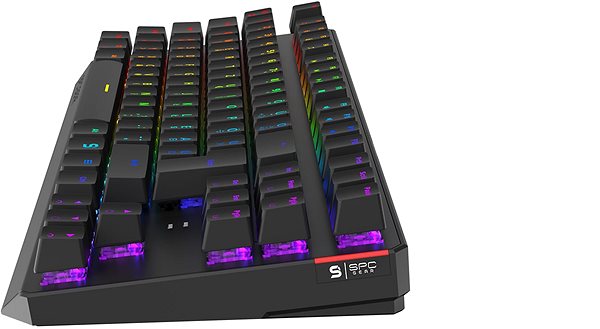 Herná klávesnica SPC Gear GK630K Tournament HU Kailh Blue RGB Bočný pohľad