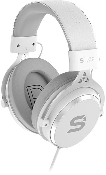 Gaming Headphones SPC Gear Viro Onyx, White Lateral view