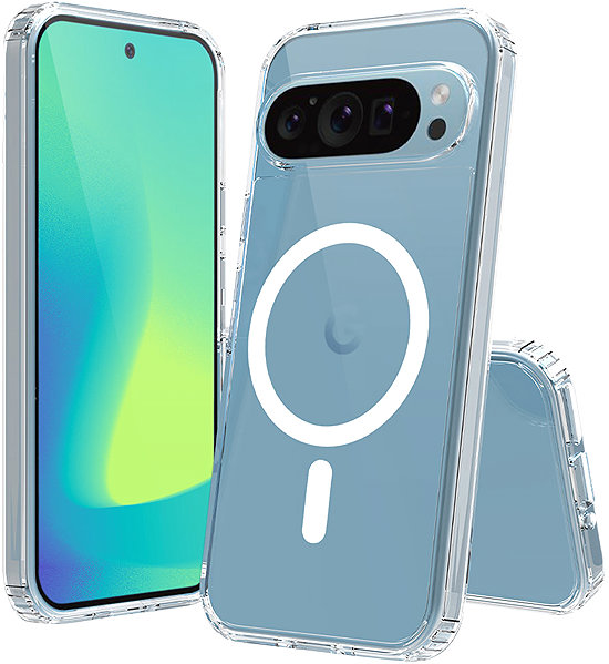 Telefon tok Spello Google Pixel 9/9 Pro 5G átlátszó mágneses tok ...