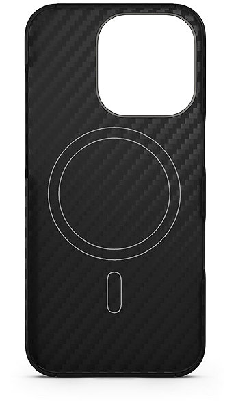 Telefon tok Spello Carbon+ iPhone 16 Pro fekete mágneses tok ...