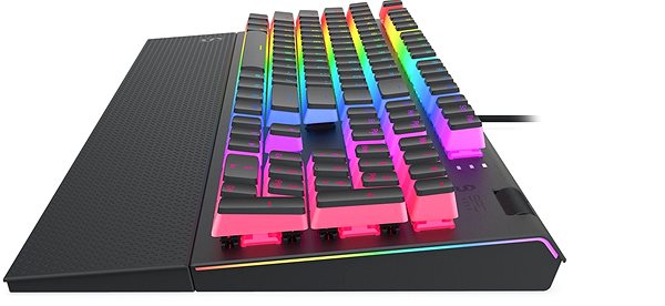 Gaming-Tastatur SPC Gear GK650K Omnis Pudding Edition Kailh Brown  - US Seitlicher Anblick