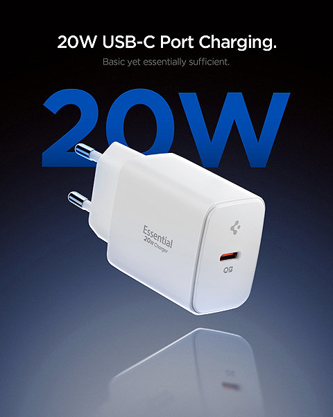 Wall Charger Spigen Essential 20W Wall Charger EE201EU White ...