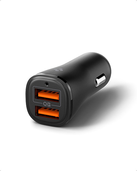 Car Charger Spigen Essential 30W Car Charger EV302 Black ...