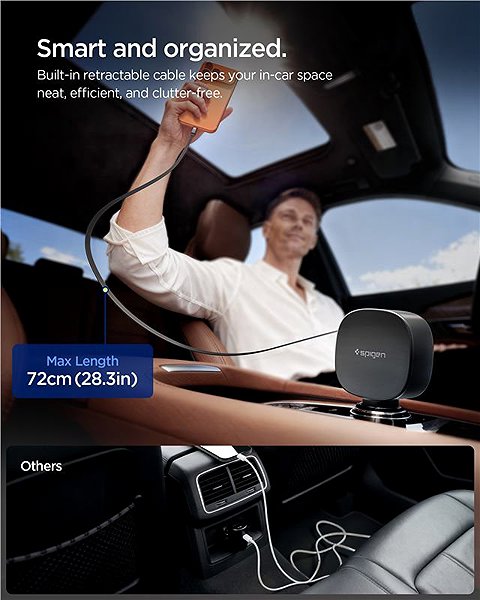Auto-Ladegerät Spigen Essential 60 W Car Charger EV603BT Black ...