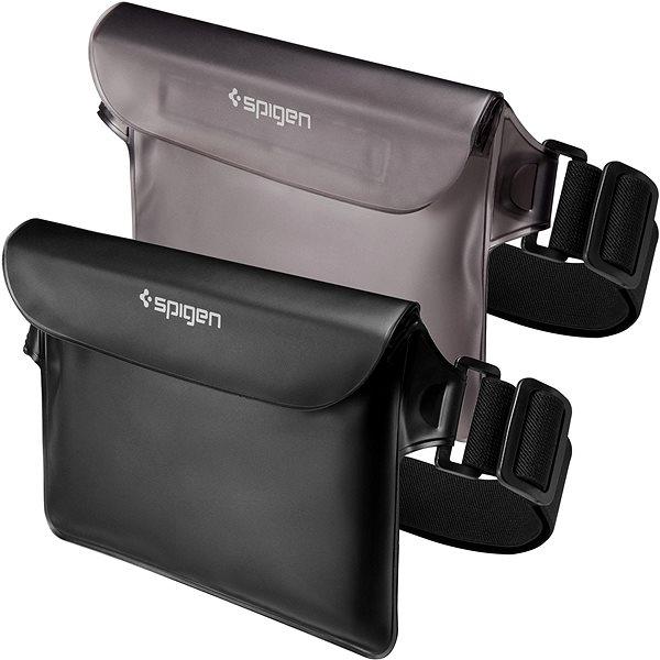 Pouzdro na mobil Spigen Aqua Shield WaterProof Waist Bag A620 2 Pack Black + Transparent Black ...