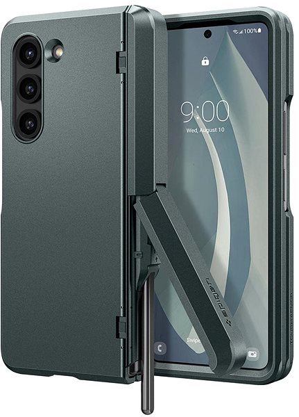 Telefon tok Spigen Tough Armor Abyss Green Samsung Galaxy Z Fold5 tok ...