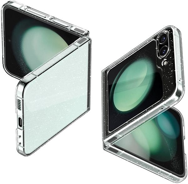 Telefon tok Spigen Air Skin Glitter Crystal Quartz Samsung Galaxy Z Flip5 tok ...
