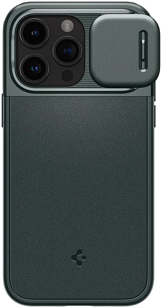 Telefon tok Spigen Optik Armor MagSafe Abyss Green iPhone 15 Pro ...