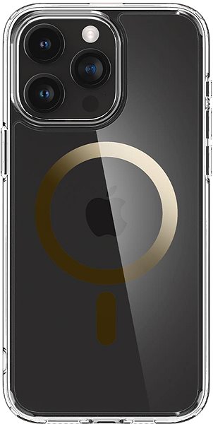 Telefon tok Spigen Ultra Hybrid Gold iPhone 15 Pro MagSafe tok ...