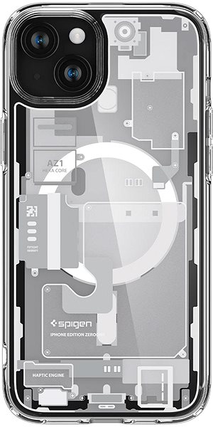 Telefon tok Spigen Ultra Hybrid Zero One White iPhone 15 MagSafe tok ...