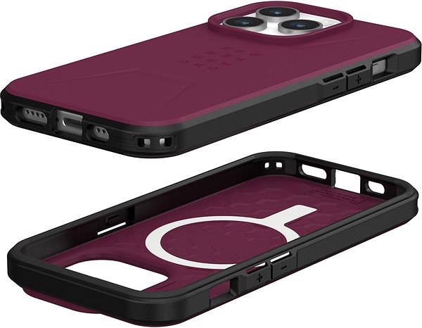 Handyhülle UAG Civilian MagSafe Bordeaux iPhone 15 Pro ...