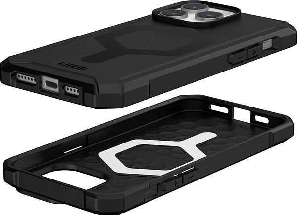 Telefon tok UAG Essential Armor iPhone 15 Pro Max fekete MagSafe tok ...