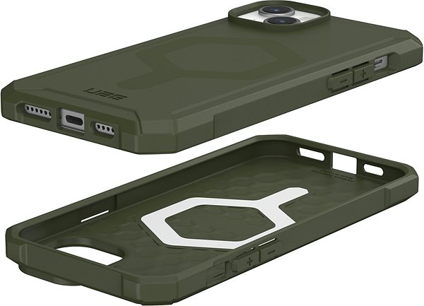 Telefon tok UAG Essential Armor Olive Drab iPhone 15 Plus MagSafe tok ...