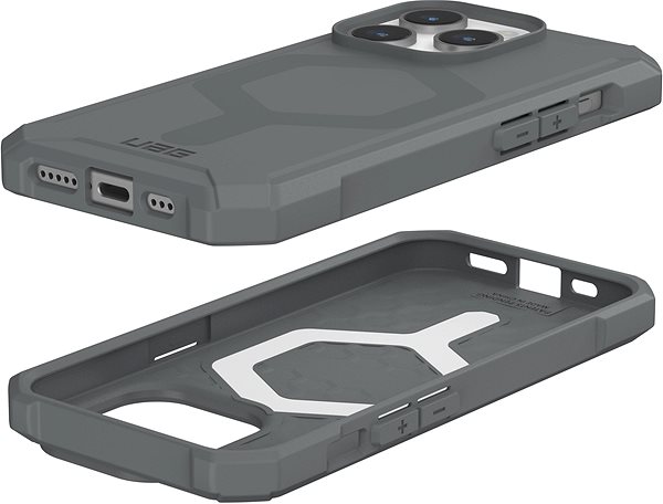 Handyhülle UAG Essential Armor MagSafe Silver iPhone 15 Pro ...