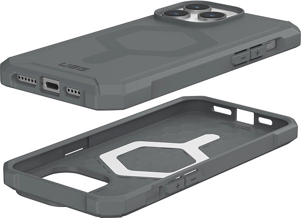 Handyhülle UAG Essential Armor MagSafe Silber iPhone 15 Pro Max ...