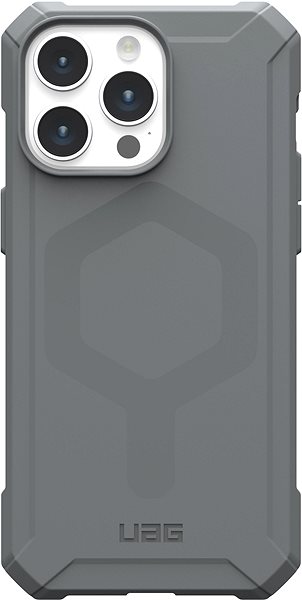 Telefon tok UAG Essential Armor iPhone 15 Pro Max MagSafe ezüst tok ...