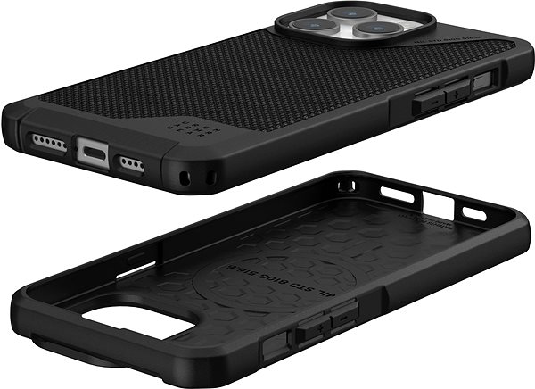Telefon tok UAG Metropolis LT Kevlar Black iPhone 15 Pro Max MagSafe tok ...