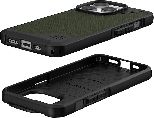 Handyhülle UAG Metropolis LT MagSafe Kevlar Olive iPhone 15 Pro ...