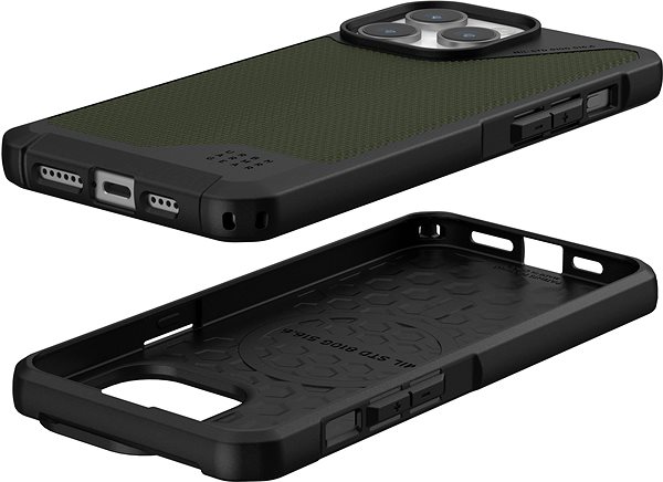 Handyhülle UAG Metropolis LT MagSafe Kevlar Olive iPhone 15 Pro Max ...