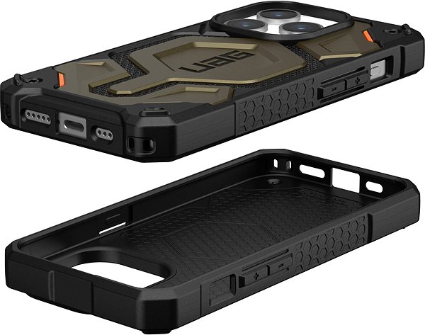 Handyhülle UAG Monarch Pro MagSafe Kevlar Element Green iPhone 15 Pro ...