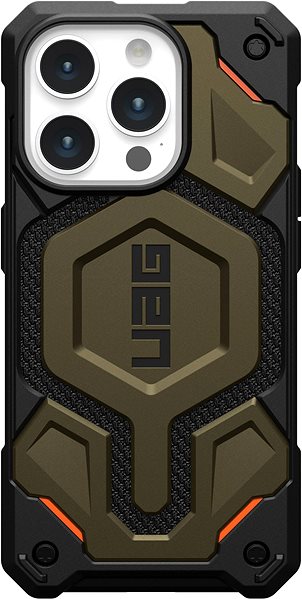 Kryt na mobil UAG Monarch Pro MagSafe kevlar Element Green iPhone 15 Pro .