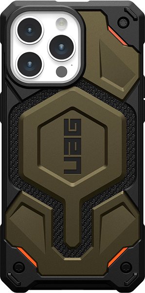 Handyhülle UAG Monarch Pro MagSafe kevlar Element Green iPhone 15 Pro Max ...