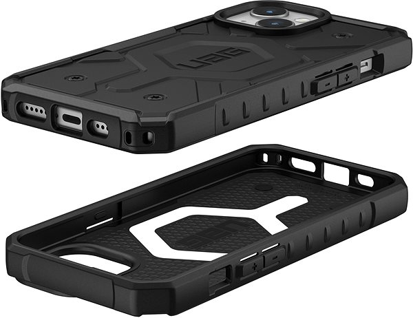 Telefon tok UAG Pathfinder iPhone 15 MagSafe fekete tok ...