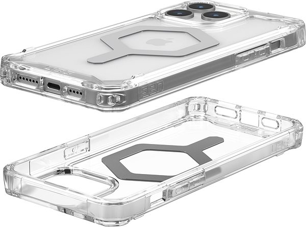Telefon tok UAG Plyo Ice / Silver iPhone 15 Pro Max MagSafe tok ...