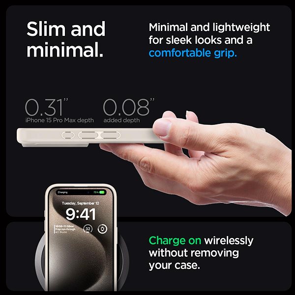 Handyhülle Spigen Ultra Hybrid Natural Titanium iPhone 15 Pro Max ...