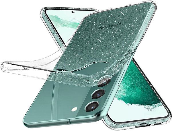 Telefon tok Spigen Liquid Crystal Glitter Crystal Quartz Samsung Galaxy S22 tok ...