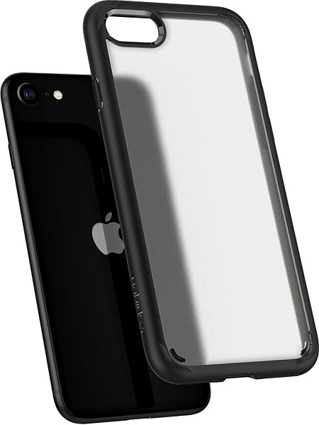 Handyhülle Spigen Ultra Hybrid Frost Black iPhone SE 2022/2020/8/7 ...